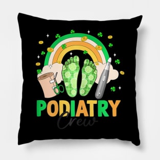 Podiatry Crew Shamrock Podiatrist St Patrick's Day Pillow