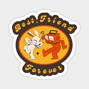 Best Friend Forever - white T-Shirt Magnet