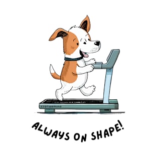 Cute Dog on a treadmill T-Shirt