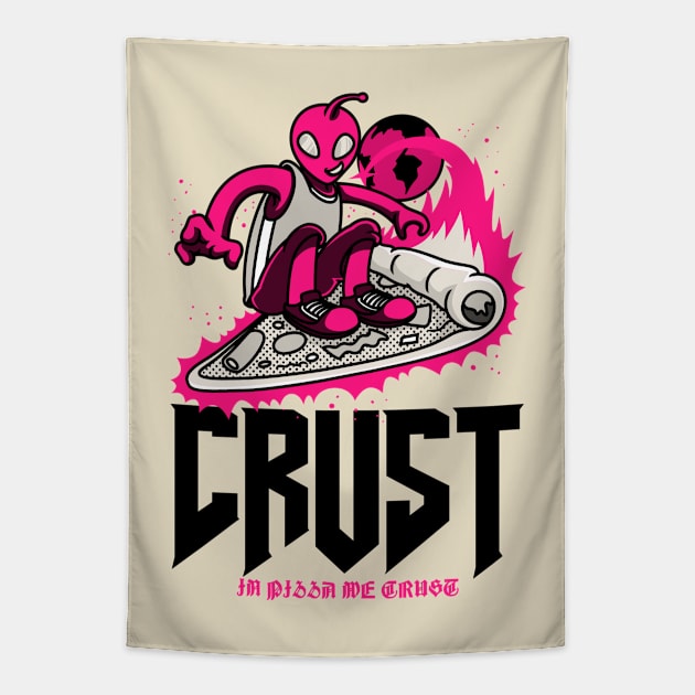 In Pizza We Crust (Light) Tapestry by JETBLACK369