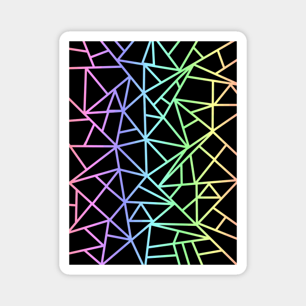 Geometric Pastel Jungle Magnet by SartorisArt1