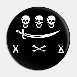 Jolly Roger Pirate Flag - Pirate Jean Thomas Dulaien Flag Pin