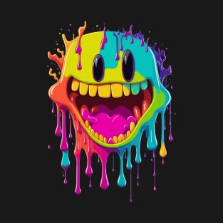 happy dripping face T-Shirt