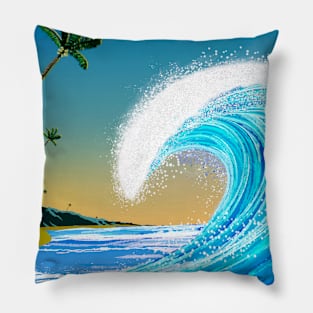 Go With The Waves Pillow