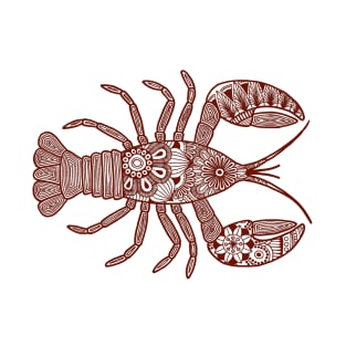 Lobster (brown and white horizontal) T-Shirt
