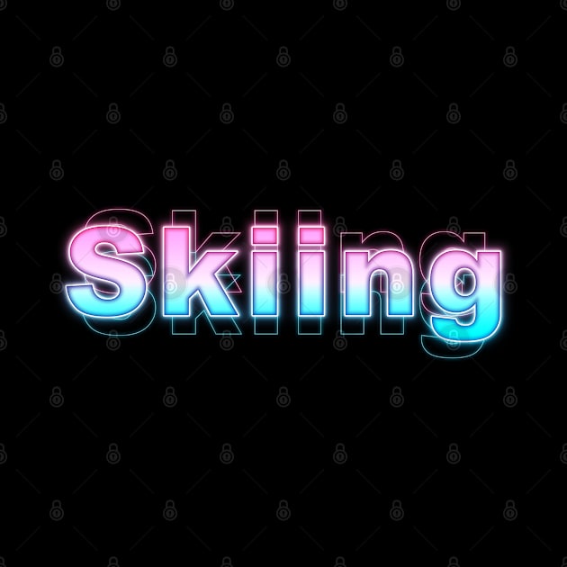 Skiing by Sanzida Design