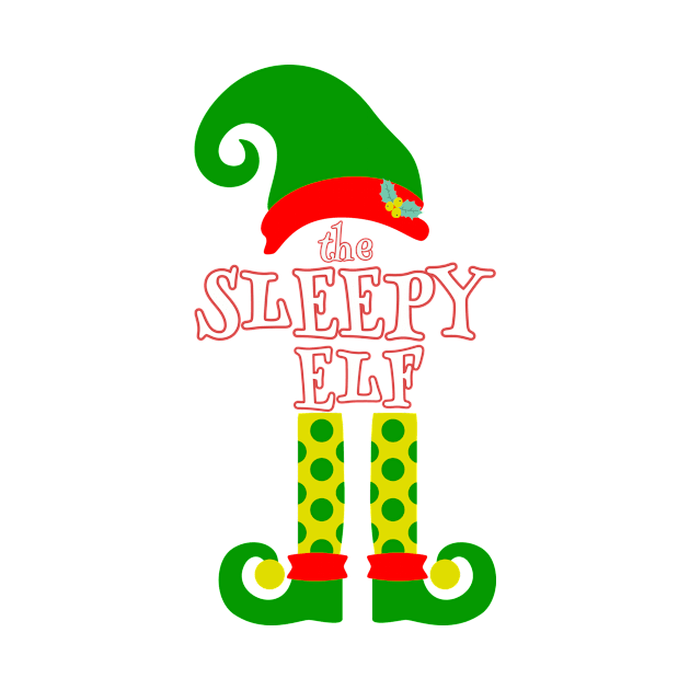 The Sleepy Elf Family Matching Christmas 2020 Gift  by NiftyGiggles
