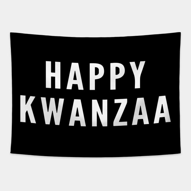 Happy kwanzaa typography design Tapestry by Shop-now-4-U 