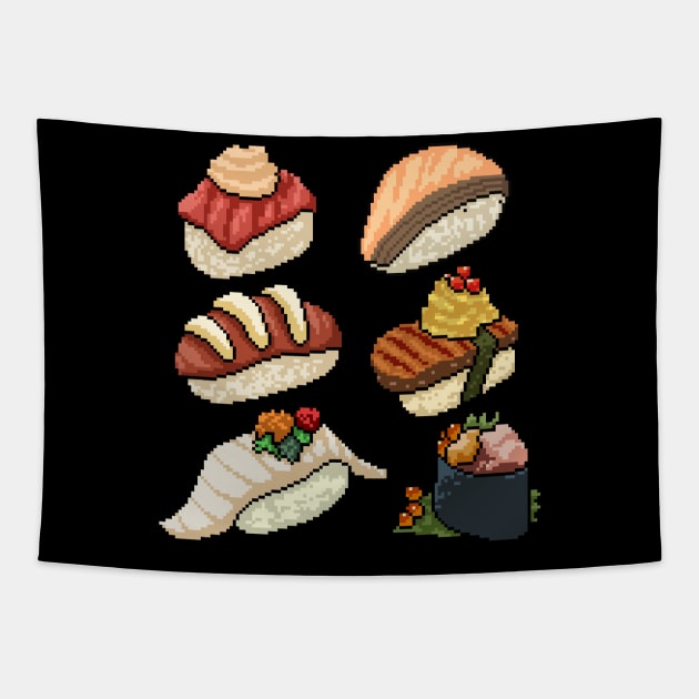 Pixel Sushi Tapestry by Mako Design 