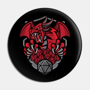 Dice and Dragons Pin