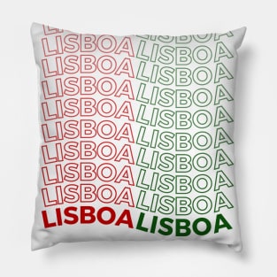 Lisboa Red&Green Pillow