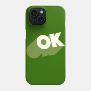 OK //// Ok Logo Blocky Design #2 Phone Case