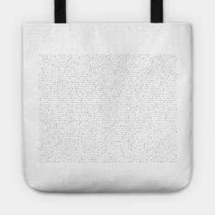 The Bee Movie Script But It's In Morse Code Tote