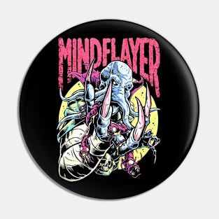 Mind Flayer  (Black Print) Pin