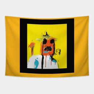 Abstract man drawing Tapestry