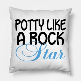 Potty Like A Rock Star. Pillow