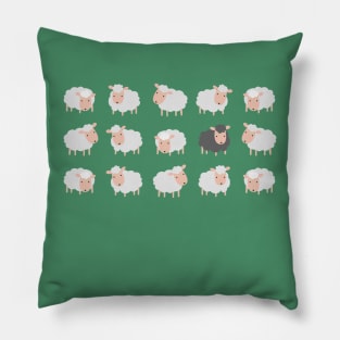 Black sheep Pillow