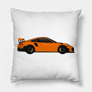 GT2RS Side Orange Pillow