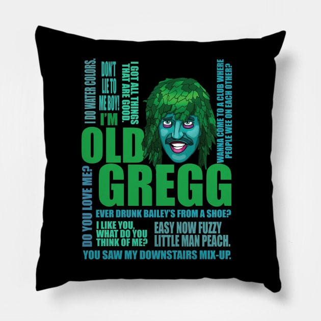 I'm Old Gregg T-Shirt (Light Ver) Pillow by CoolDojoBro