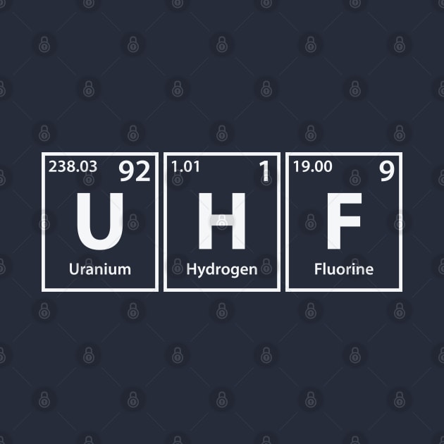 Uhf (U-H-F) Periodic Elements Spelling by cerebrands