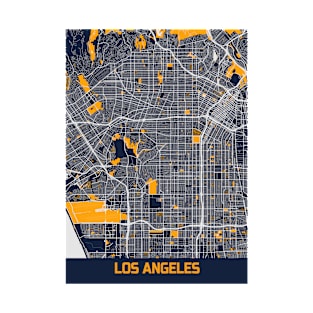 Los Angeles - Califonia Bluefresh City Map T-Shirt