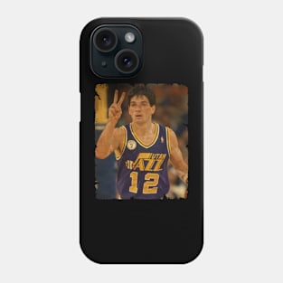 John Stockton - Vintage Design Of Basketball Phone Case