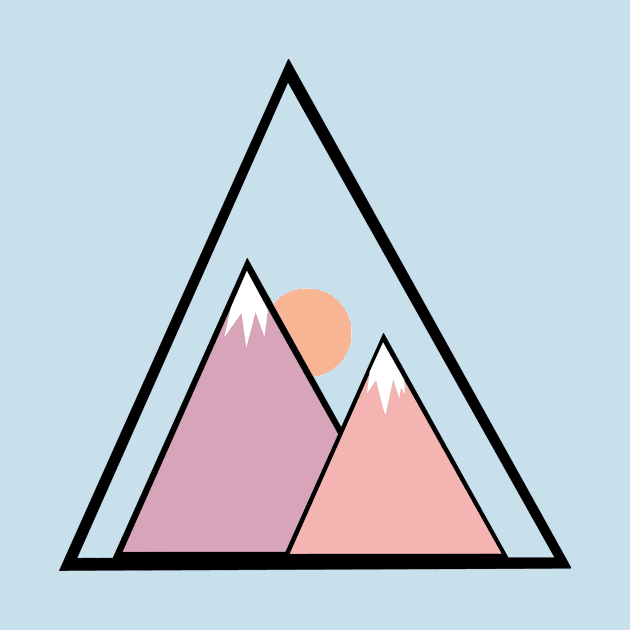 pink mountains by EmreDesign