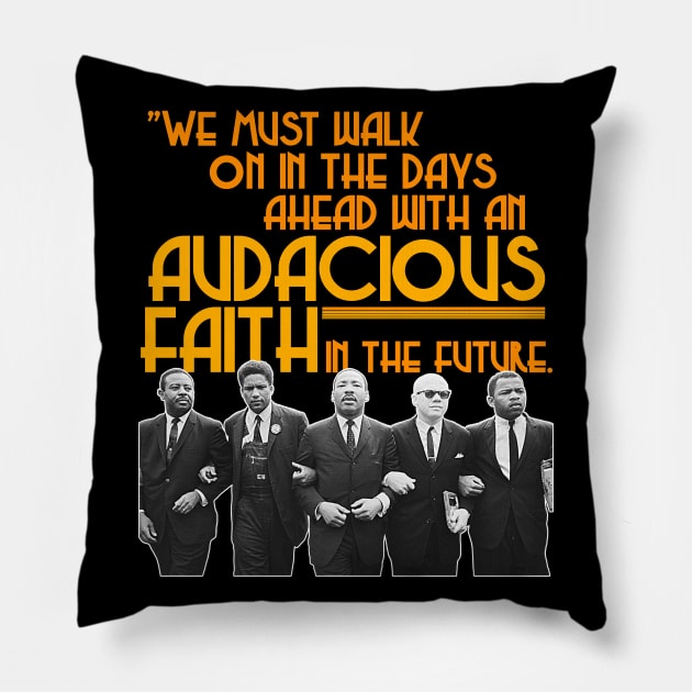 Martin Luther King Jr March // Civil Rights Icons Pillow by darklordpug