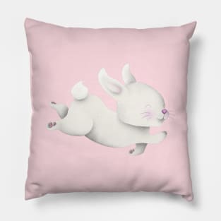 Bunny Illustration Pillow