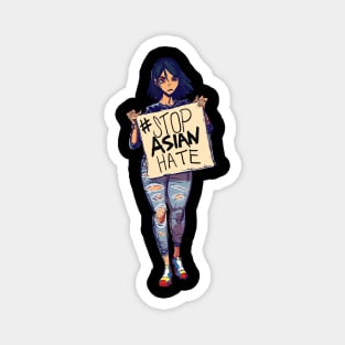 stop asian hate - fight Magnet