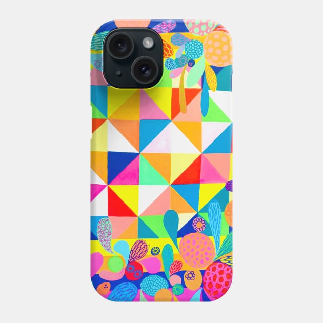 Floral Geometry Phone Case by Ideacircus