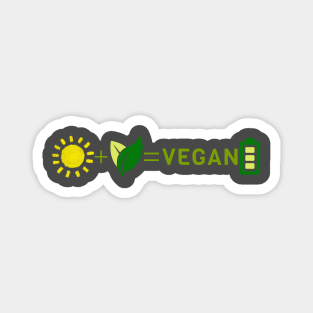 Sunshine + Plants = Vegan Power Magnet