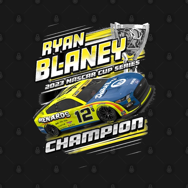 Ryan Blaney NASCAR Cup 2023 Series Champion Trophy by stevenmsparks