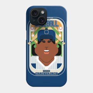 Baseball Blue Pinstripes - Deuce Crackerjack - Aretha version Phone Case