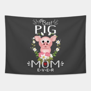 Best Pig Mom Ever Design. Tapestry