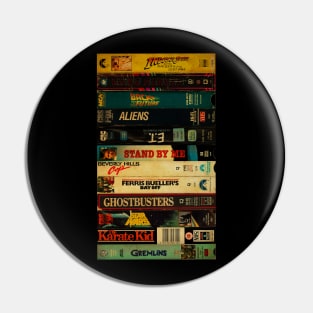 Retro 1980s Films - Cassette Style Pin