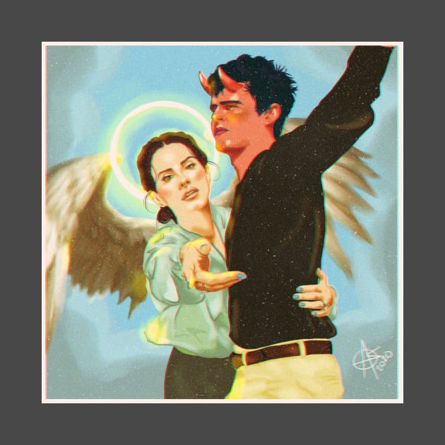 Norman Rockwell (heavenly version) by Alejandro Os Art