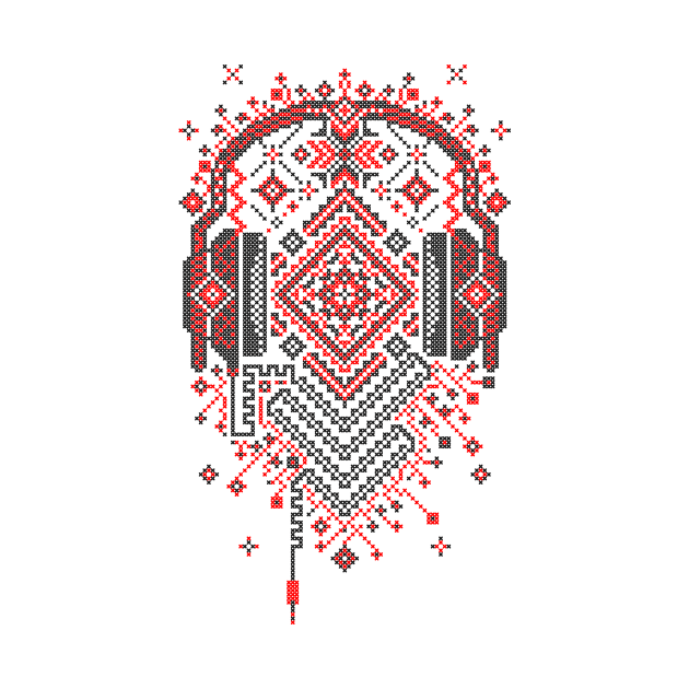 Headphones Ornament by Sitchko