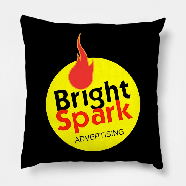 Bright Spark Advertising Logo Design Pillow by Logoids