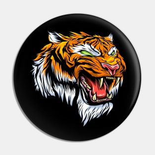 TIGER ANGRY BENGALA Pin