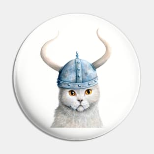 Brave, The Viking Cat Pin