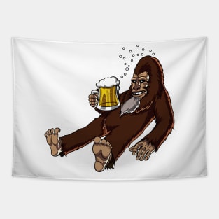 Bigfoot Beer Party Tapestry