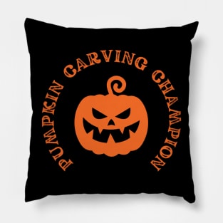 Halloween Pumpkin Carving Champion Apparel Pillow