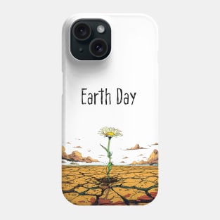 Earth Day: April 22nd A Reflection on Our Planet’s Fragile Existence on a light (Knocked Out) background Phone Case