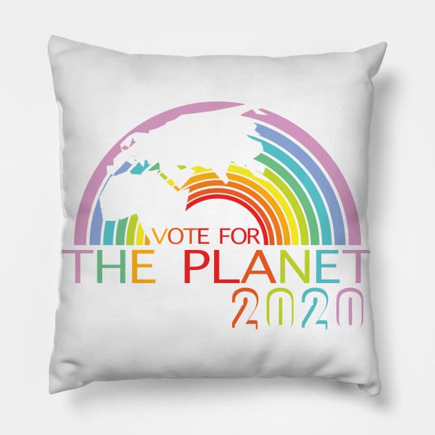 Vote For The Planet Pillow by russtap