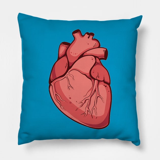 HEART Artwork ( Vector Art Style ) Pillow by Ghean