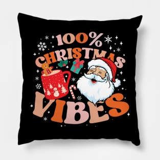 100% Christmas Vibes Pillow