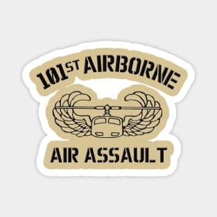 101st Air Assault Black Outline Magnet