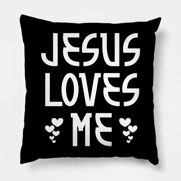 Jesus Loves Me Pillow by GraceFieldPrints