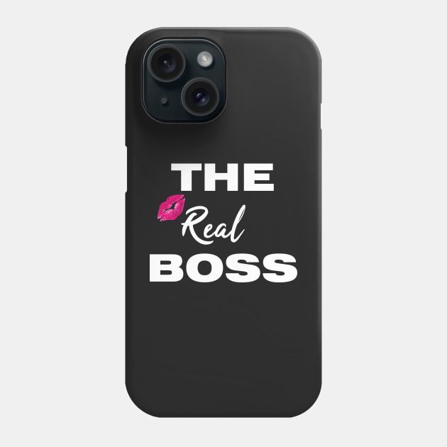 The Boss - The Real Boss Couple T-Shirt Phone Case by maazbahar